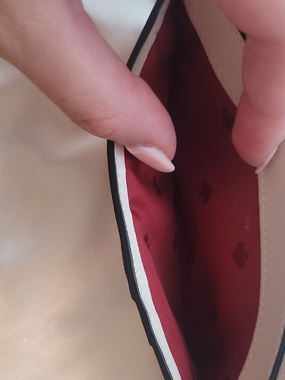 Kate Spade White Wristlet with Ladybug Design - Picture 3 of 8